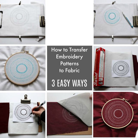 How to Transfer a PDF Embroidery Pattern Onto Fabric