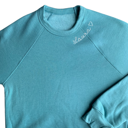 The Adult Chainstitch Sweatshirt - Dusty Blue