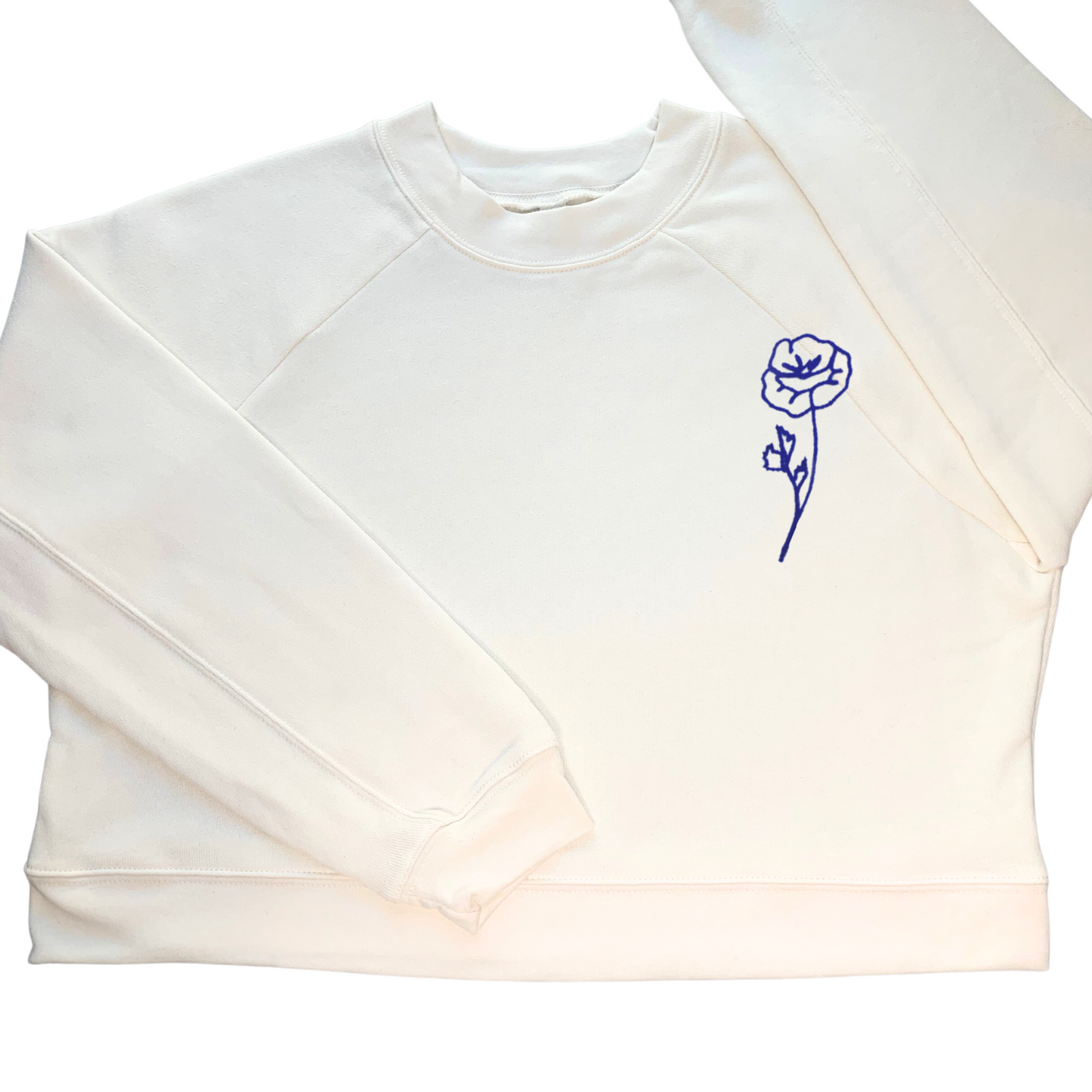 The Birth Flower Sweatshirt - Cream