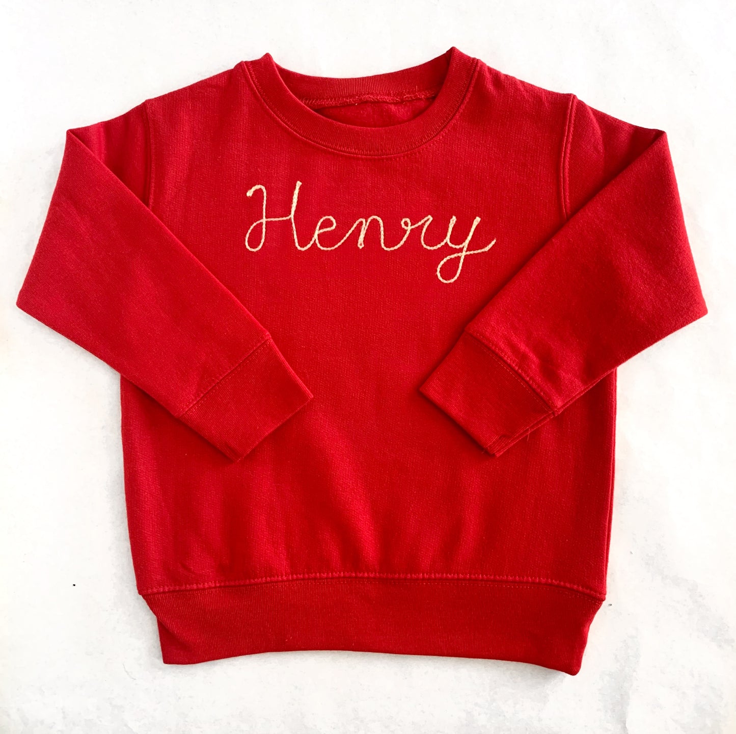 The Kids Chainstitch Sweatshirt - Red