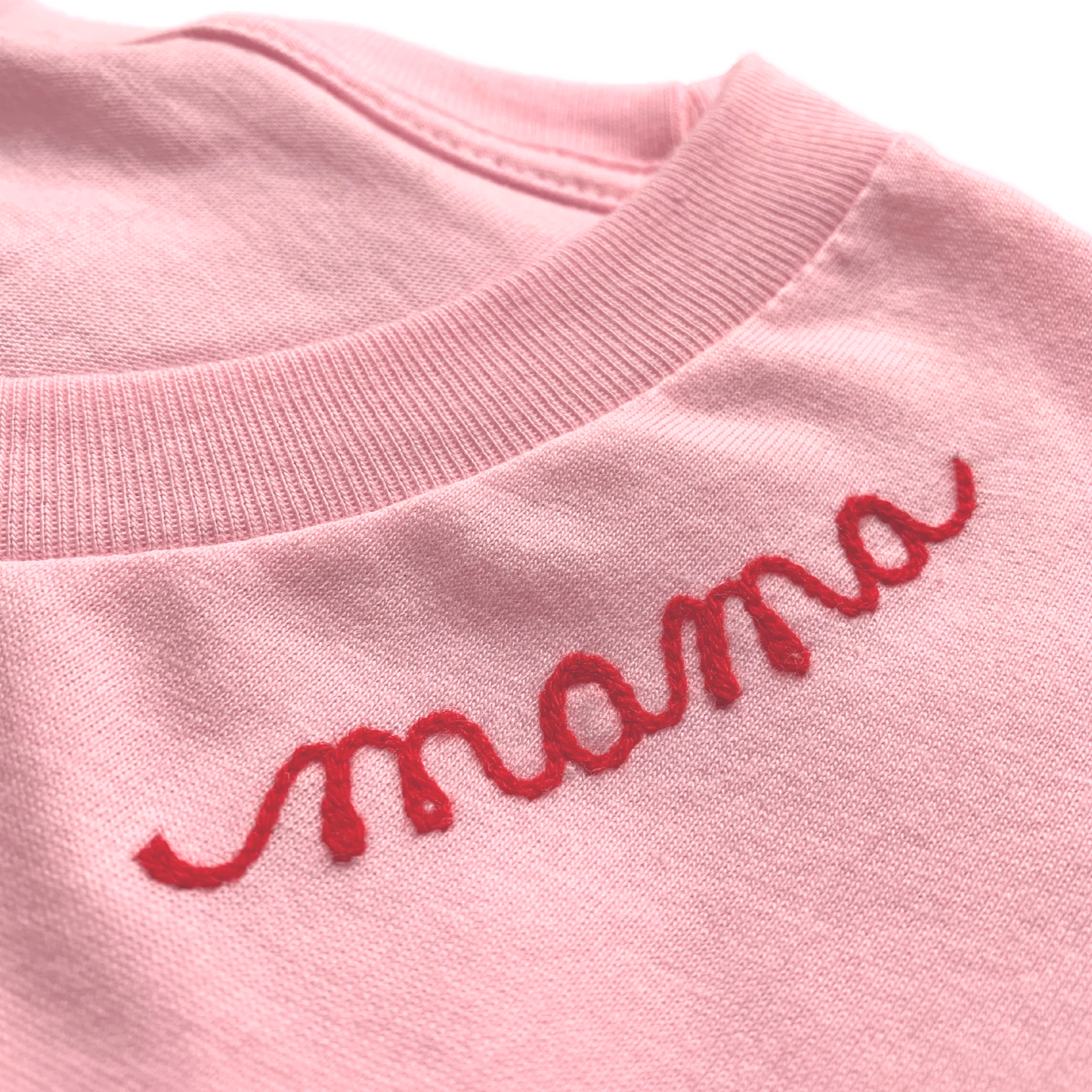 The Adult Chainstitch T-Shirt - Light Pink