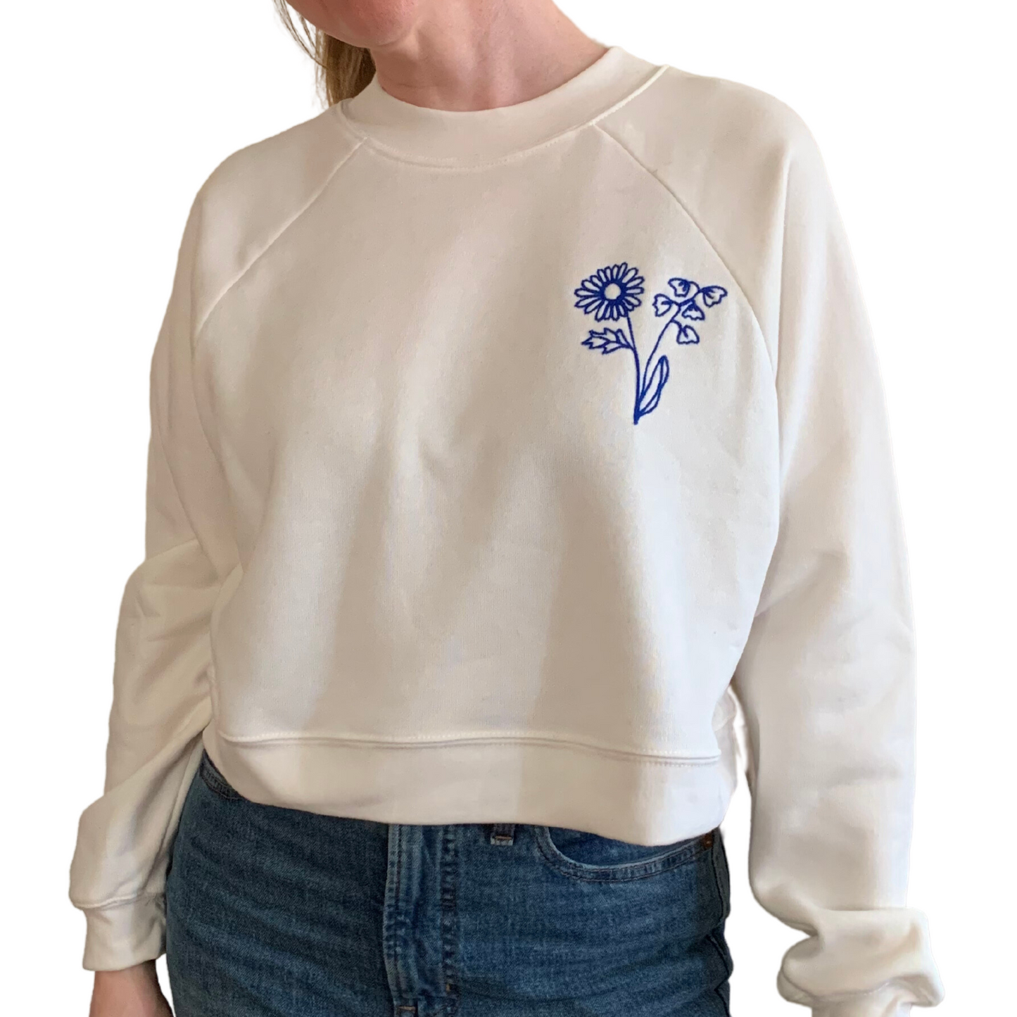 The Birth Flower Sweatshirt - Cream