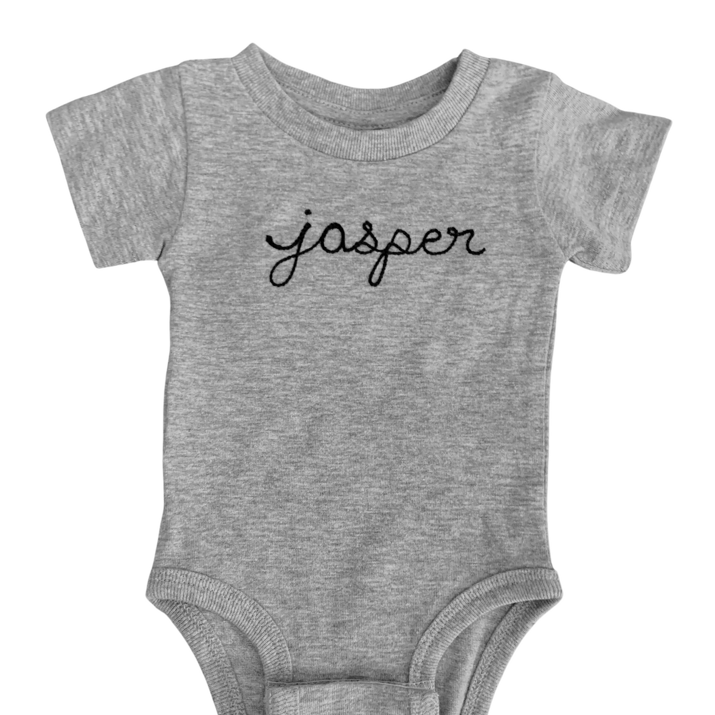The Short Sleeve Chainstitch Baby Onesie