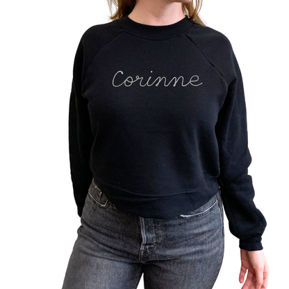 The Women's Cropped Chainstitch Sweatshirt
