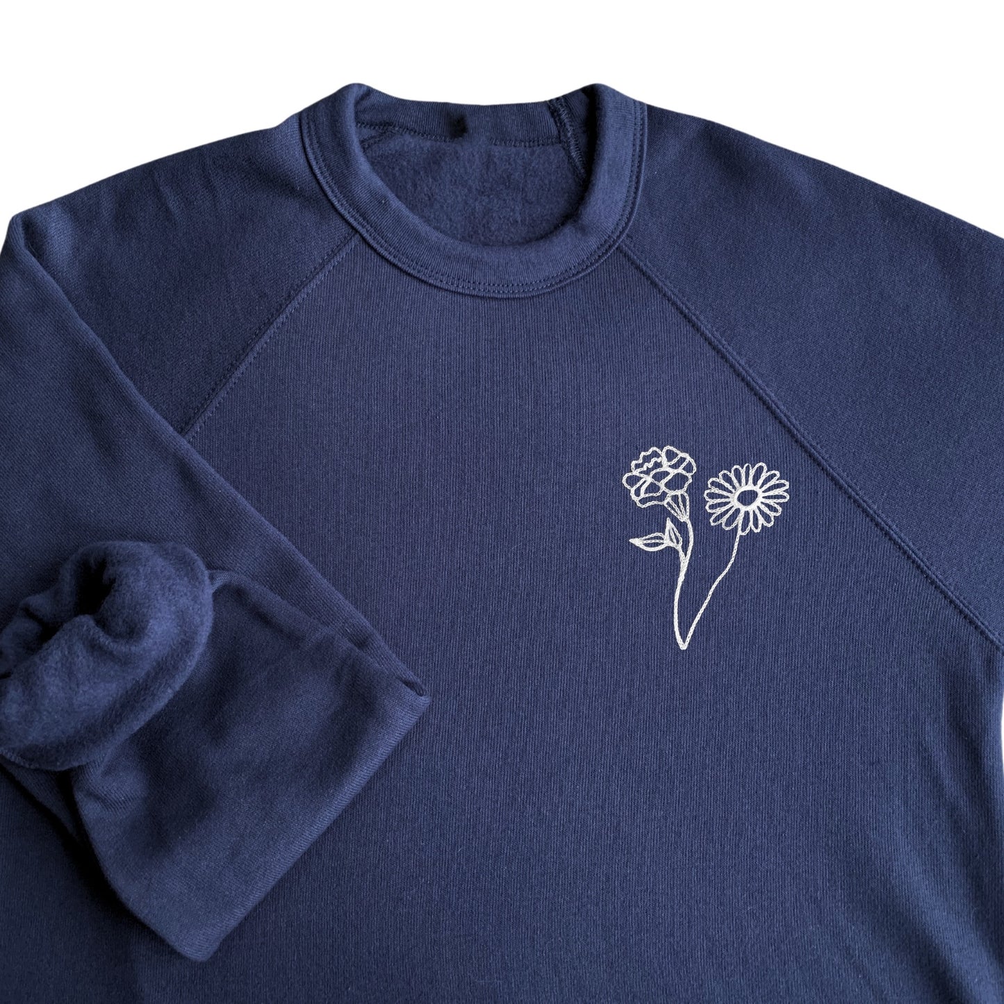 The Birth Flower Sweatshirt - Navy