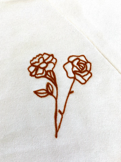 The Birth Flower Sweatshirt - Cream