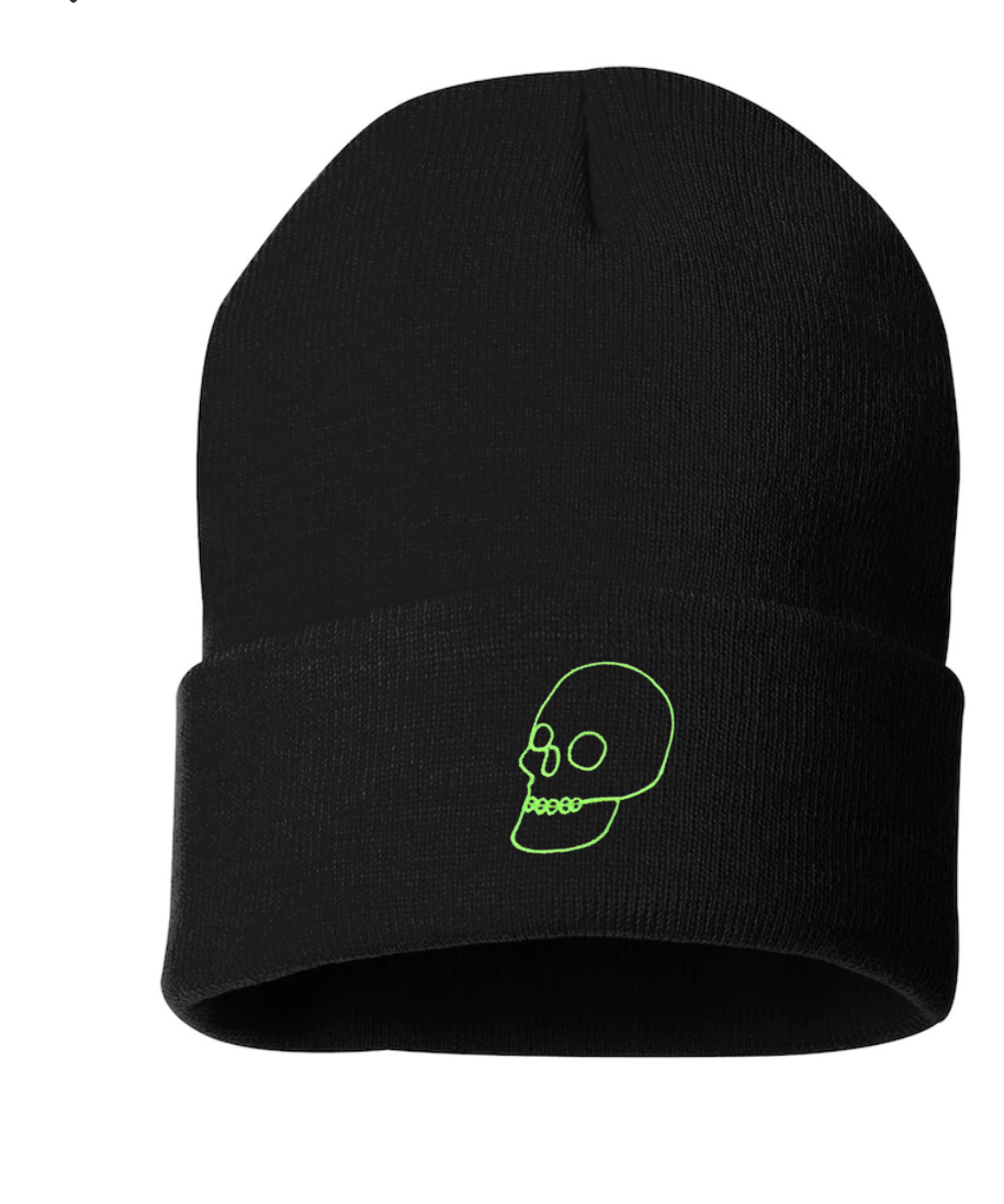 LIMITED RUN Spooky Skull Chainstitch Beanies