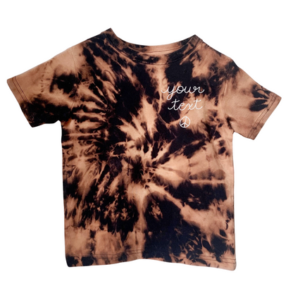 Toddler Black Reverse Dye Chainstitch T-Shirt