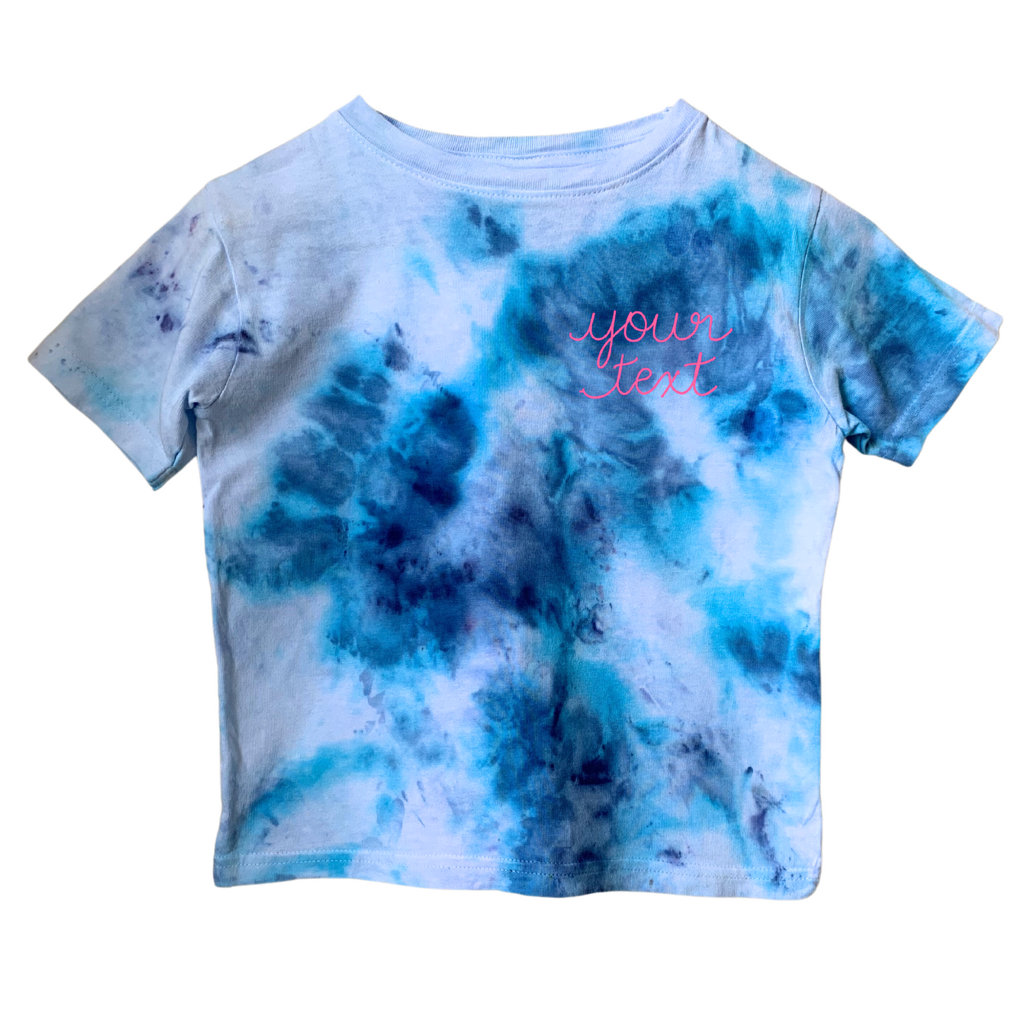 Toddler Blue Dust Dye Chainstitch T-Shirt