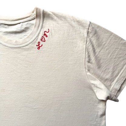 The Women's Chainstitch T-Shirt - Cream