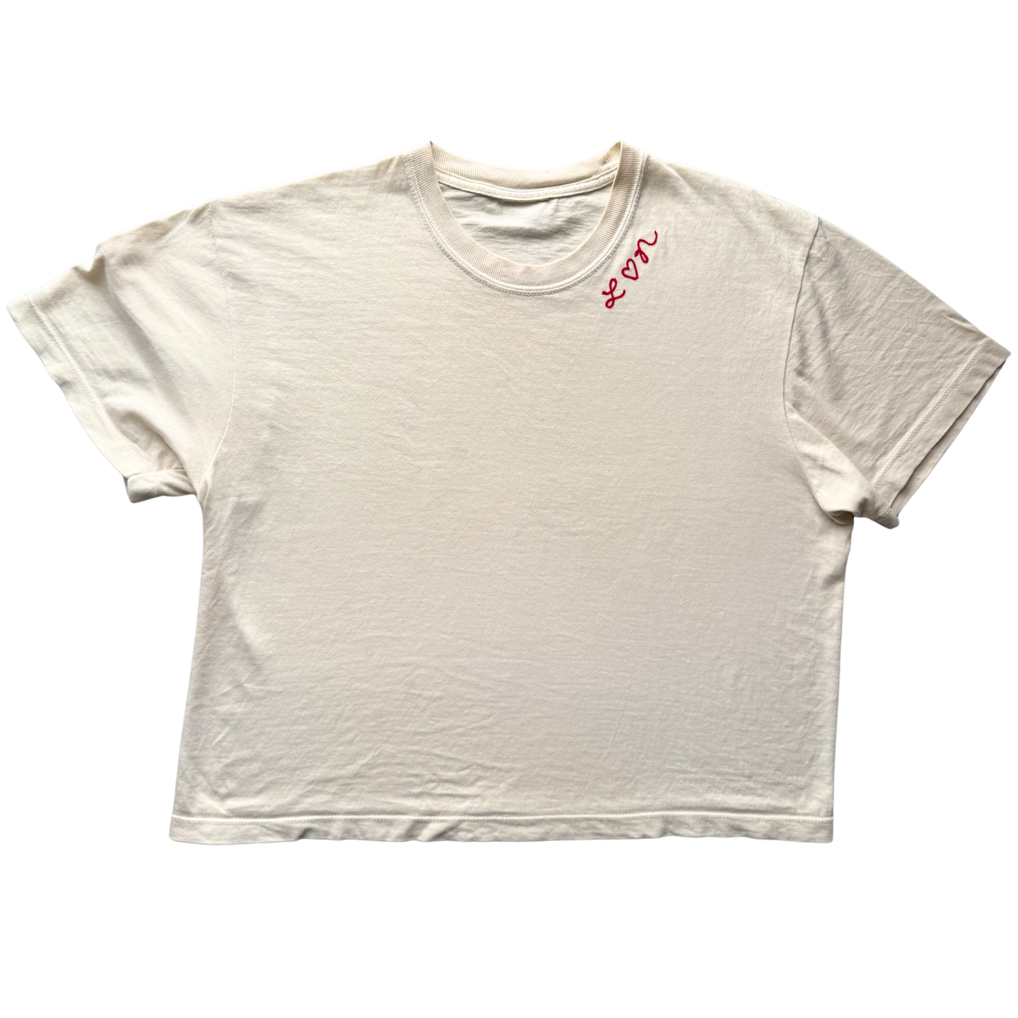 The Women's Chainstitch T-Shirt - Cream