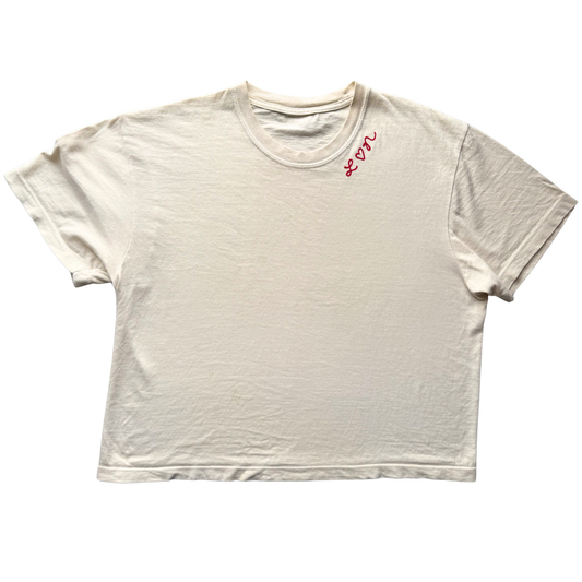 The Women's Chainstitch T-Shirt - Cream