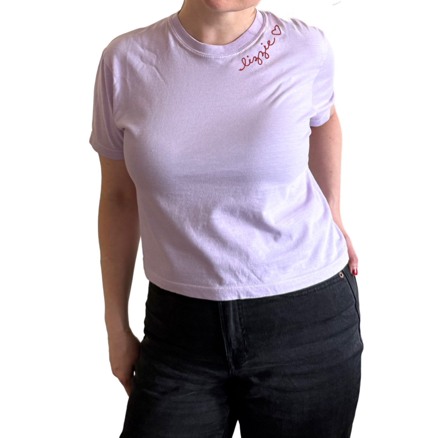 The Women's Chainstitch T-Shirt - Lavender