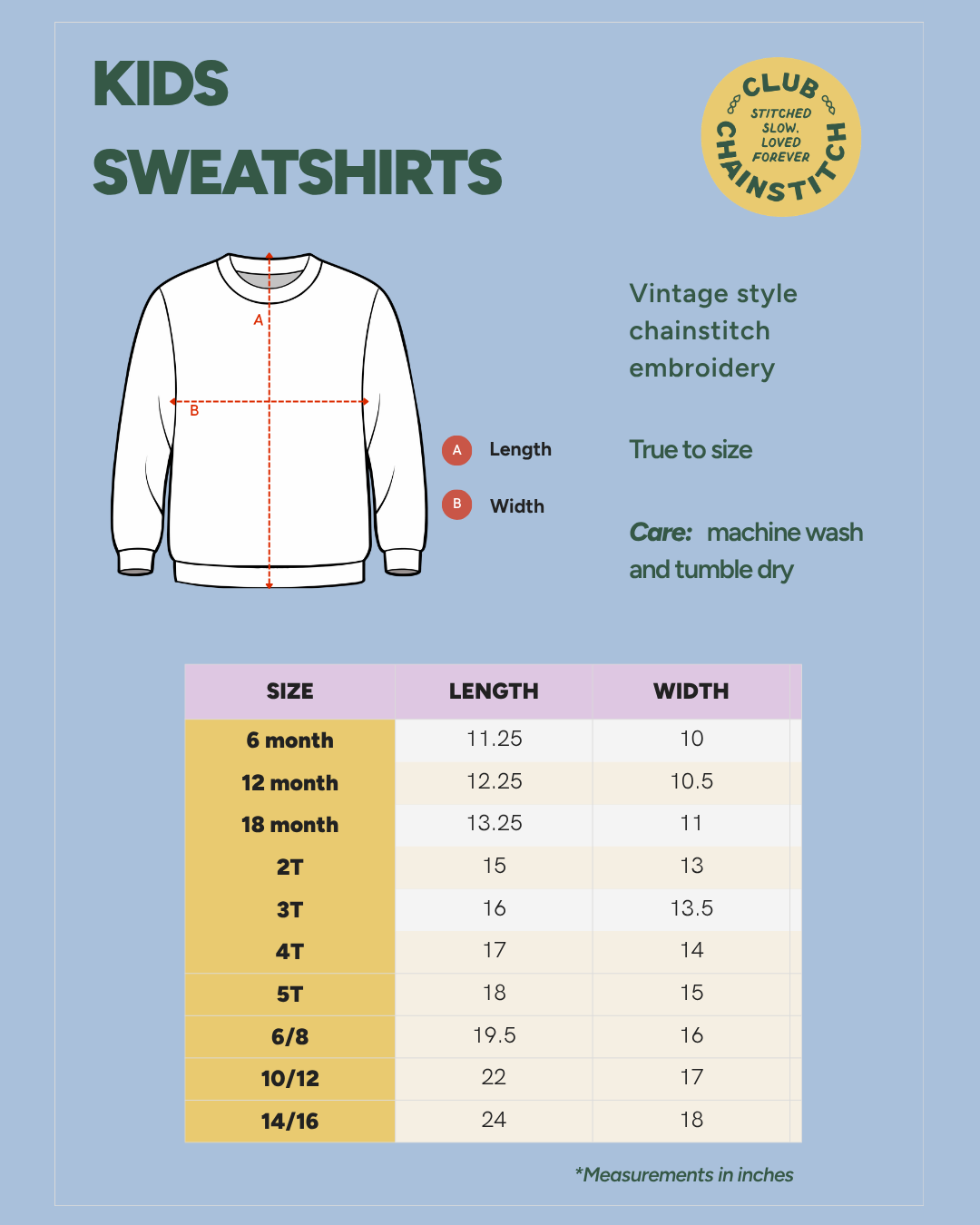 The Kids Chainstitch Sweatshirt