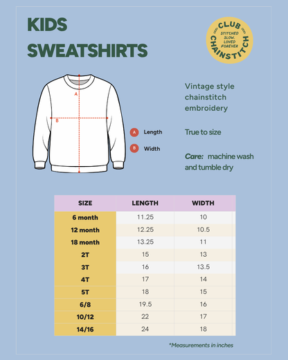 The Kids Chainstitch Sweatshirt