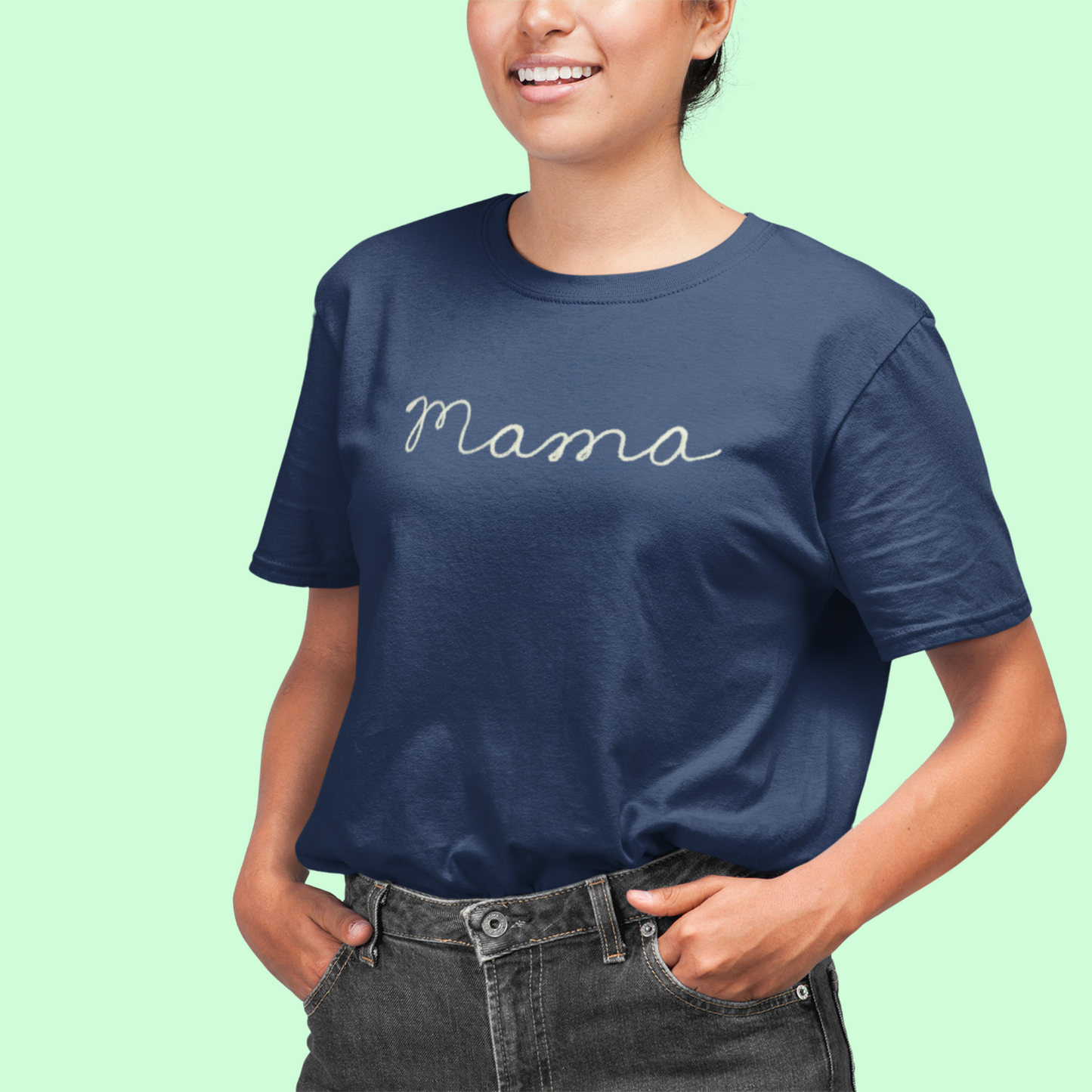 The Adult Chainstitch T-Shirt - Navy