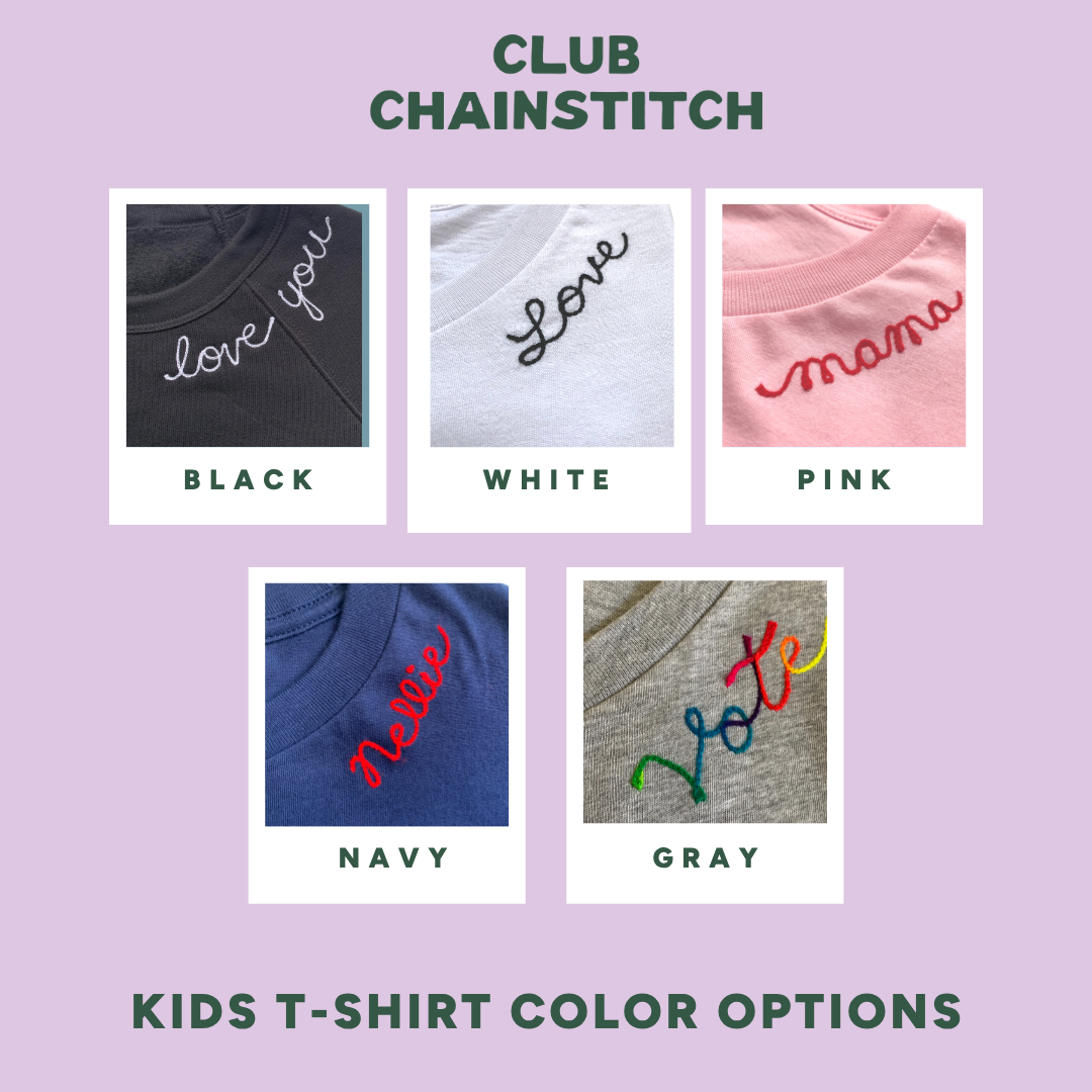The Short Sleeve Chainstitch Baby Onesie