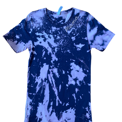 Adult Purple Reverse Dye Chainstitch T-Shirt