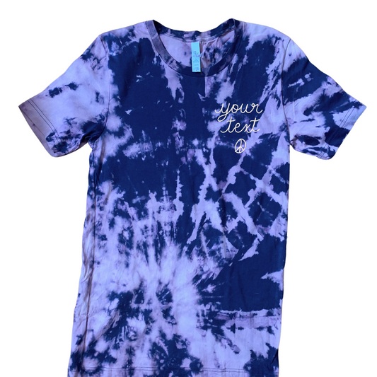 Adult Purple Reverse Dye Chainstitch T-Shirt