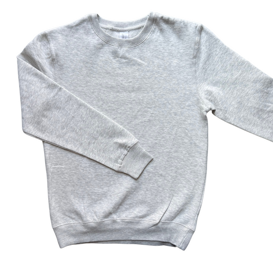 ADULT - Small Ash Gray Sweatshirt