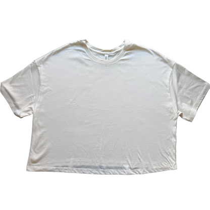 ADULT - XL Cream Cropped T-Shirt