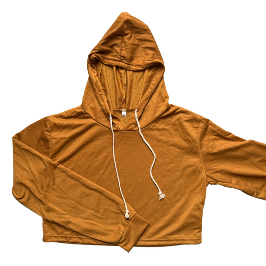 ADULT - Cropped Copper Hoodie