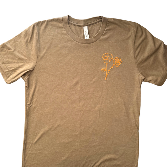 ADULT- Medium Flower Tshirt
