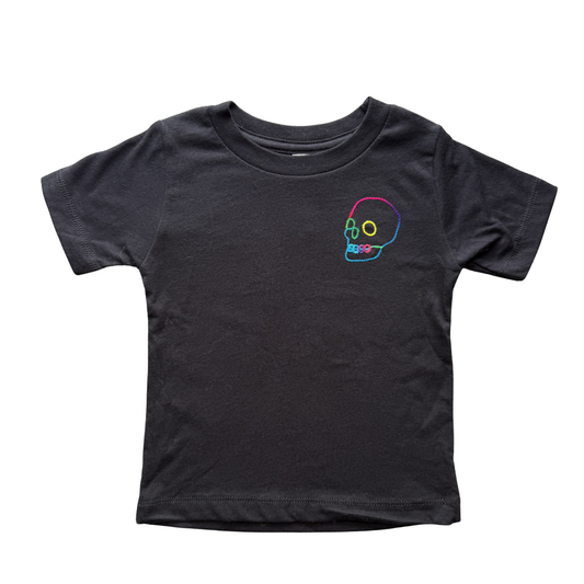 BABY 12 Month Rainbow Skull T Shirt