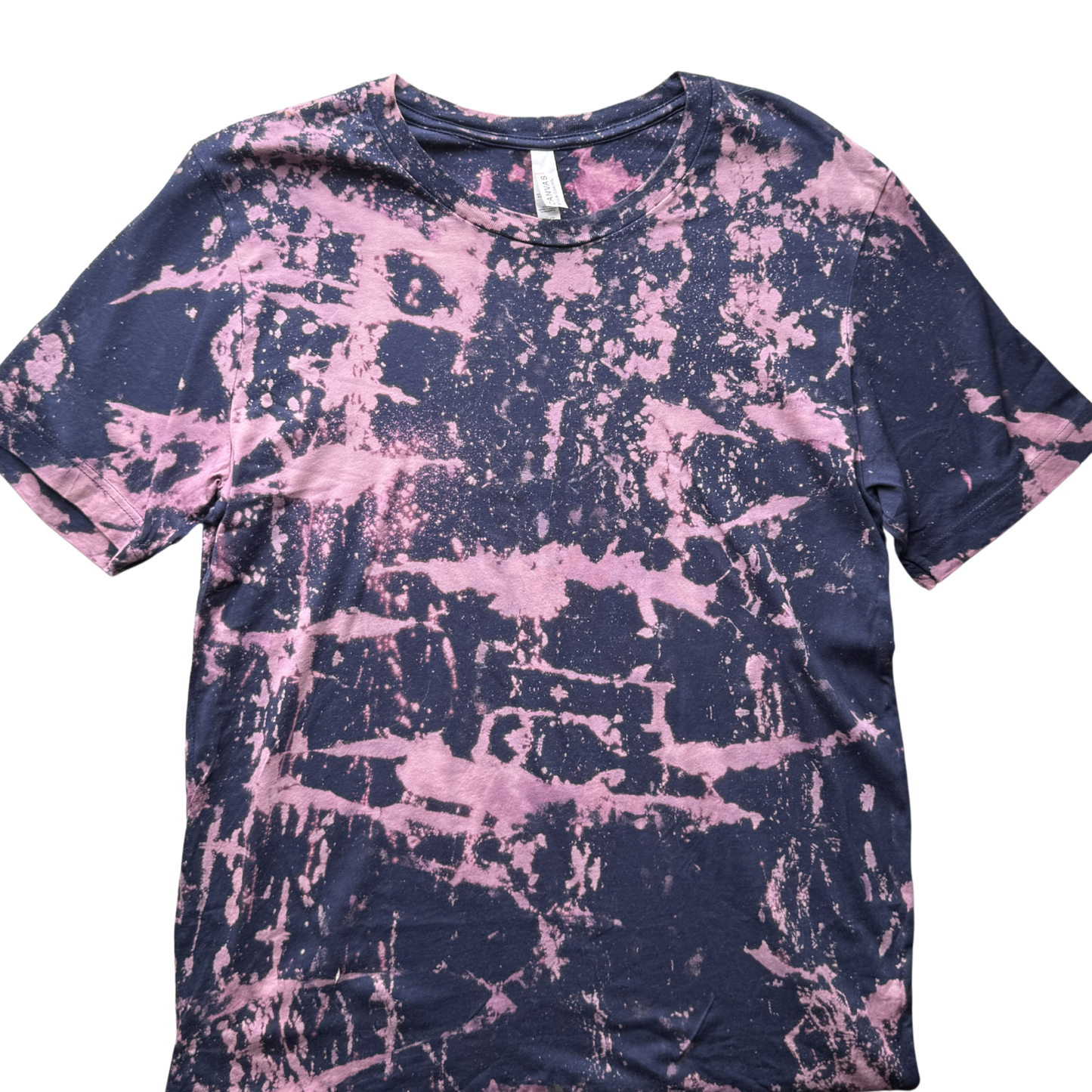 ADULT Large Purple Speckle Dye Chainstitch T-Shirt