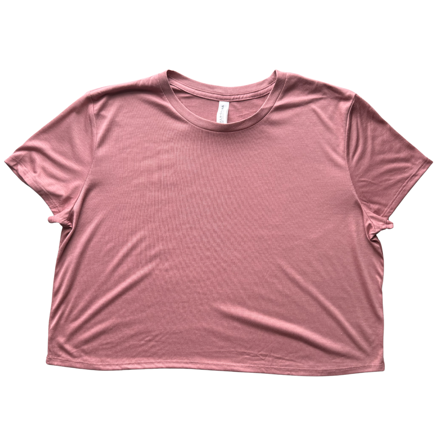 ADULT - Women's Large Cropped Mauve T-Shirt
