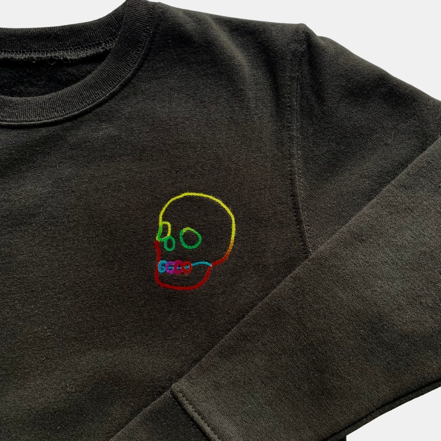 LIMITED RUN Spooky Skull Chainstitch Sweatshirt