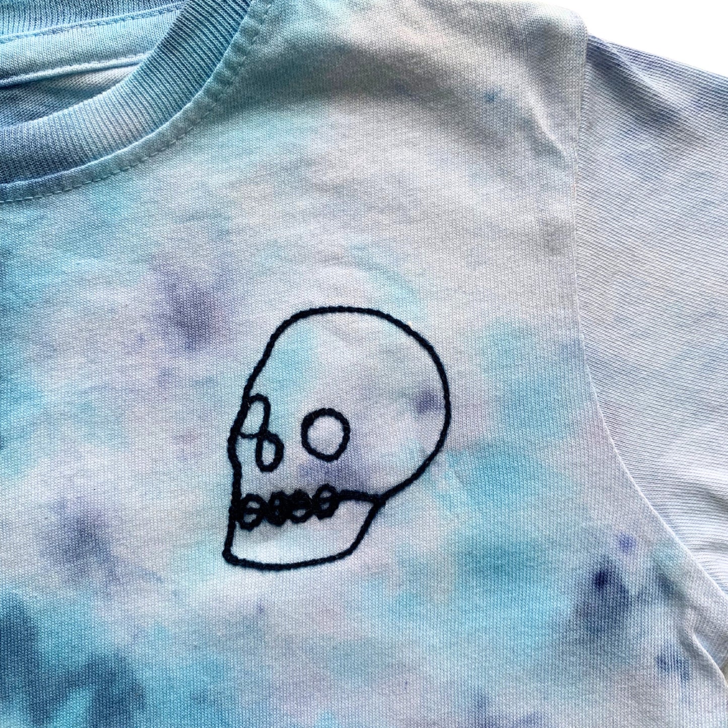 TODDLER 3T Spooky Skull Chainstitch Tshirt