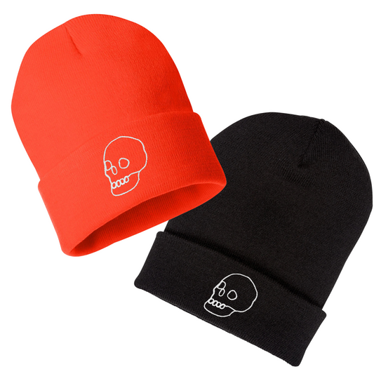 LIMITED RUN Spooky Skull Chainstitch Beanies