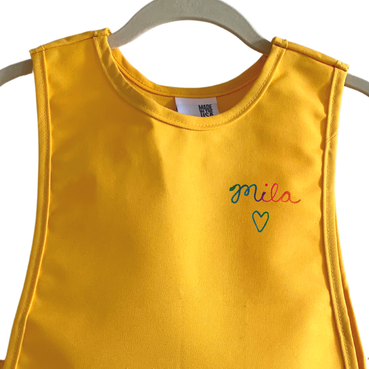 The Chainstitch Kids Apron - Yellow