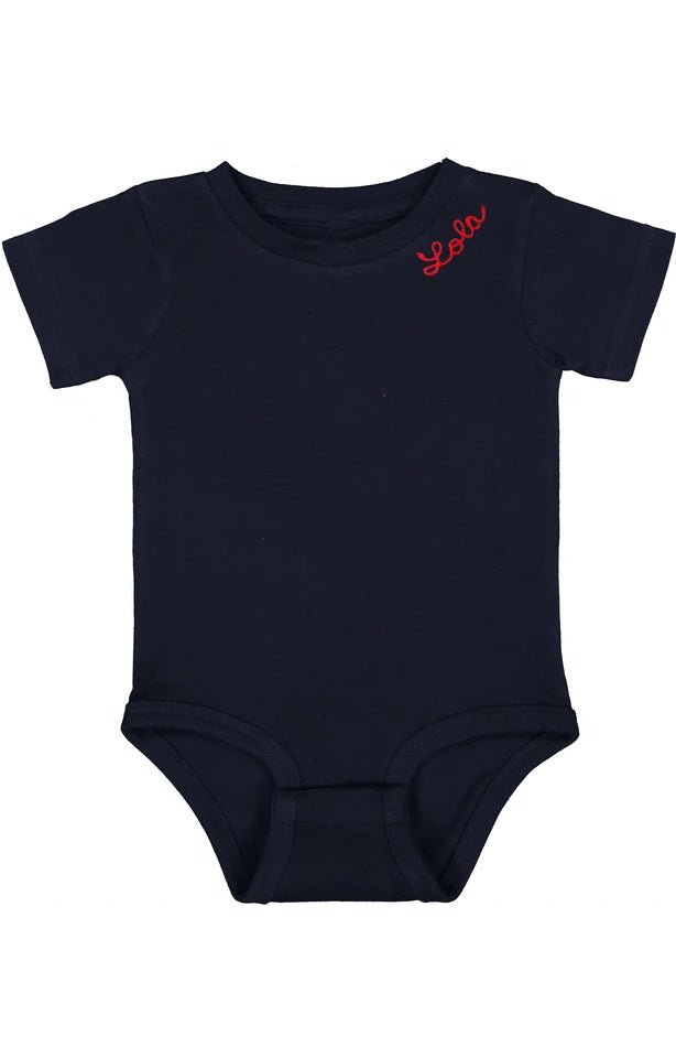 Personalized baby 2024 onesies embroidered