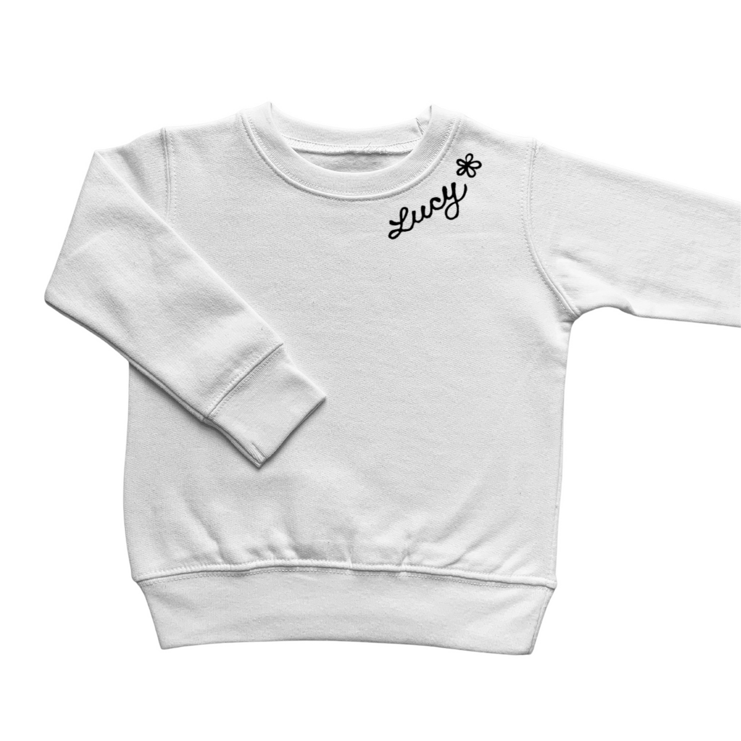 The Kids Chainstitch Sweatshirt - White