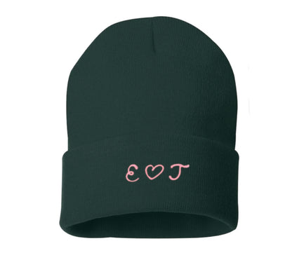 The Adult Chainstitch Beanie - Forest Green