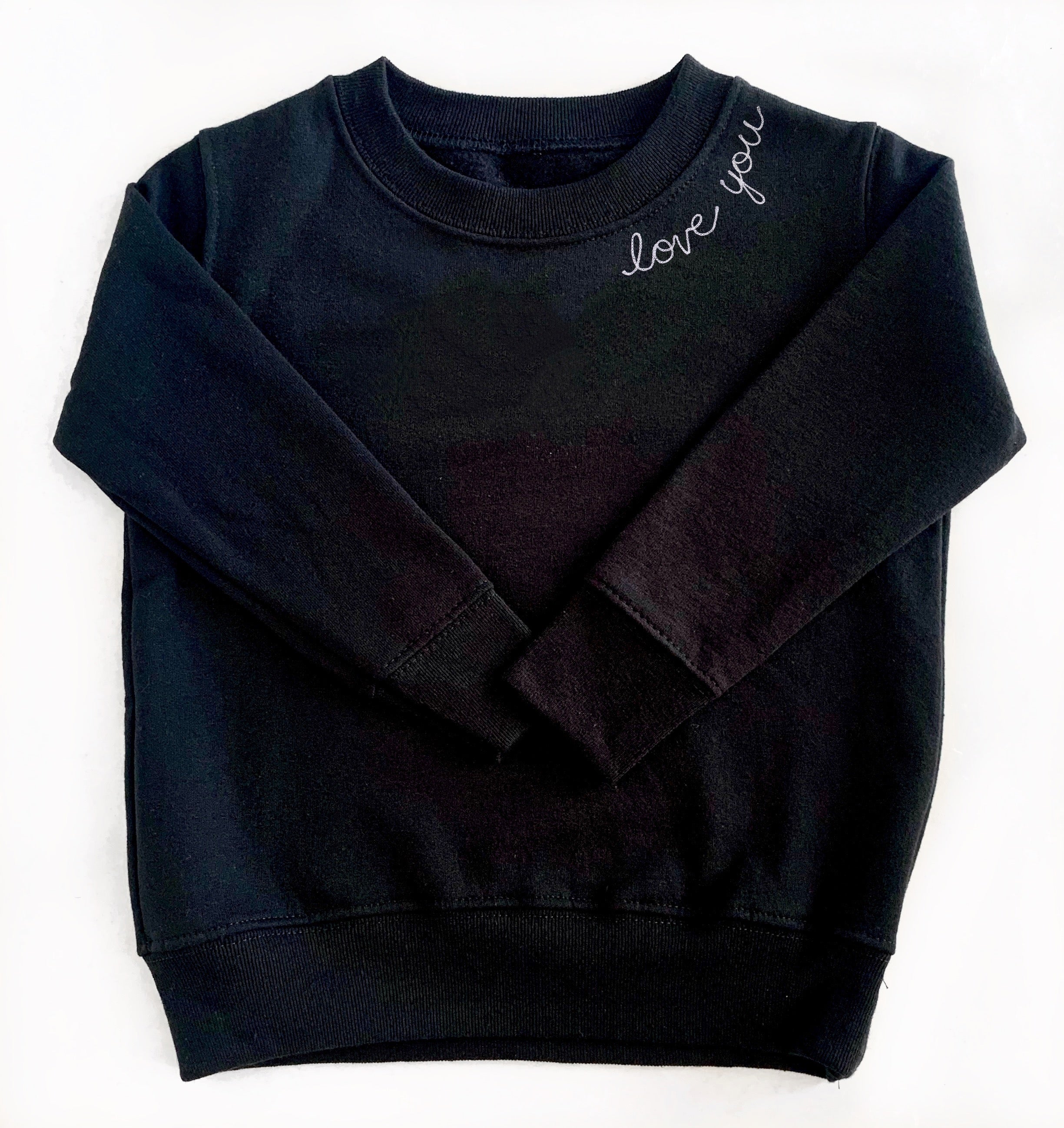 DONDUP KIDS logo-embroidered cropped sweatshirt - Black