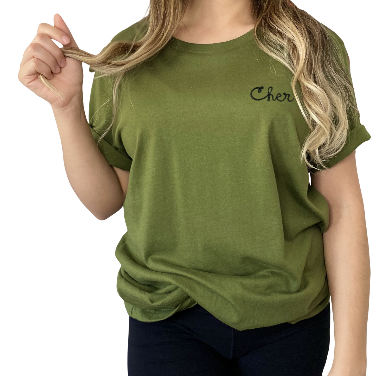 The Adult Chainstitch T-Shirt - Olive