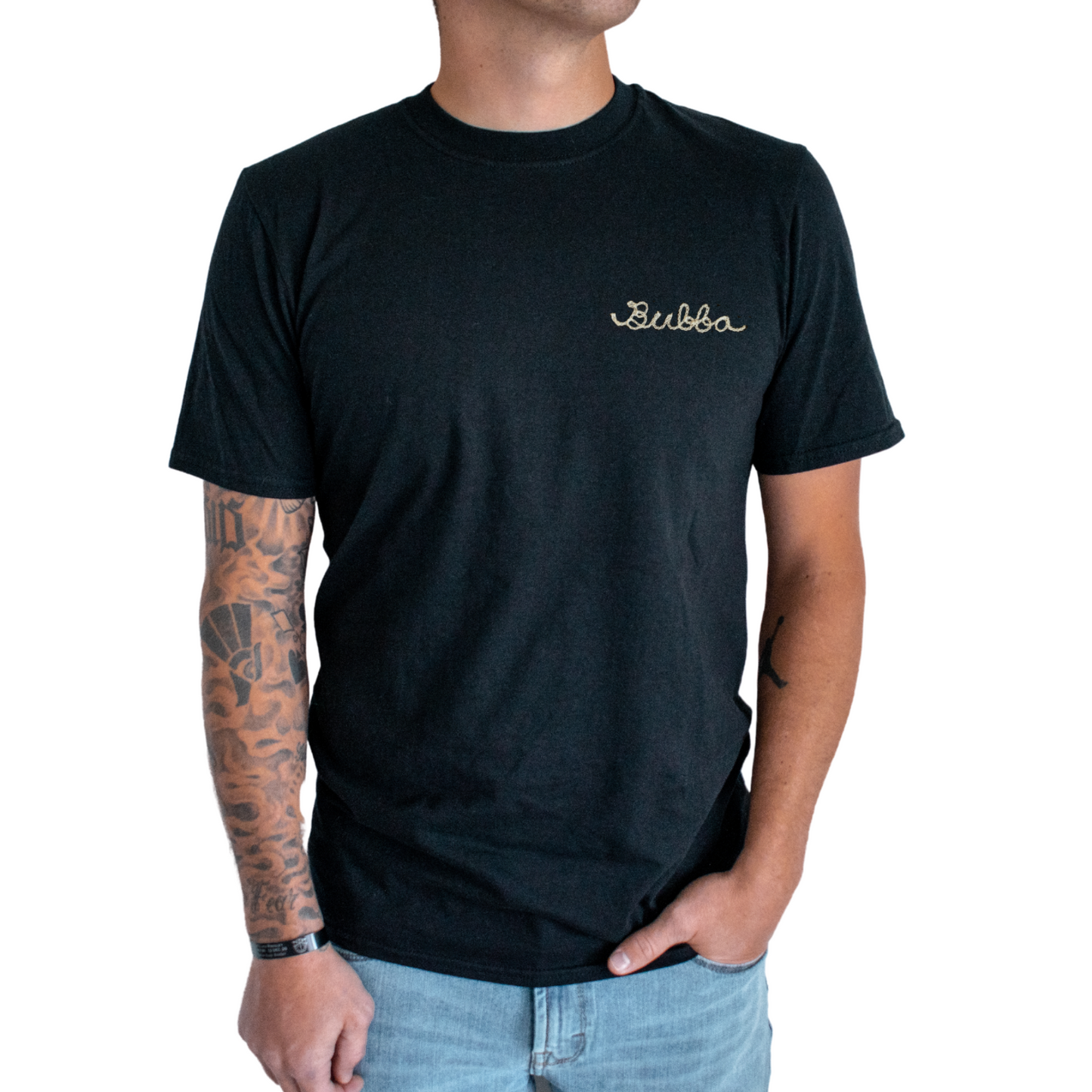 The Adult Chainstitch T-Shirt - Black