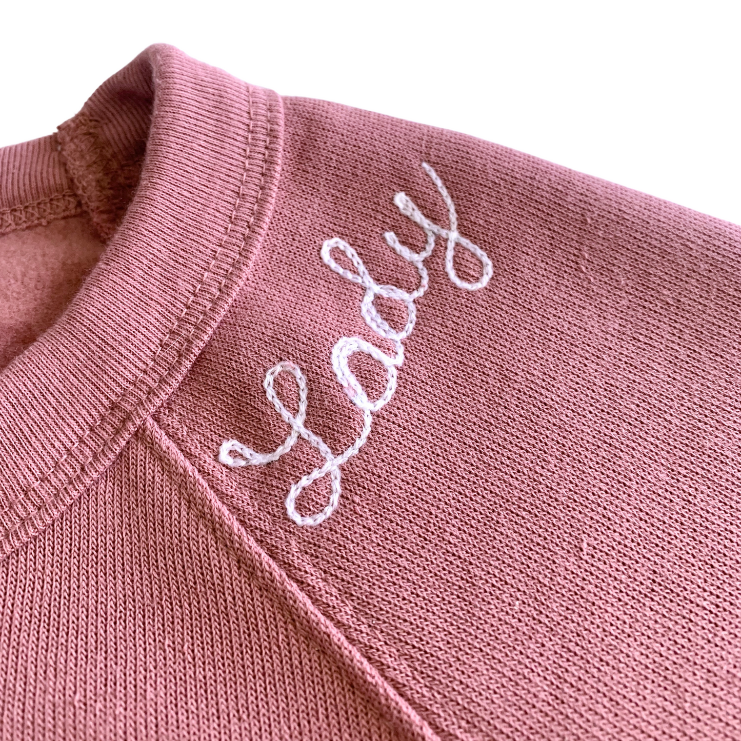 The Adult Chainstitch Sweatshirt - Dusty Pink