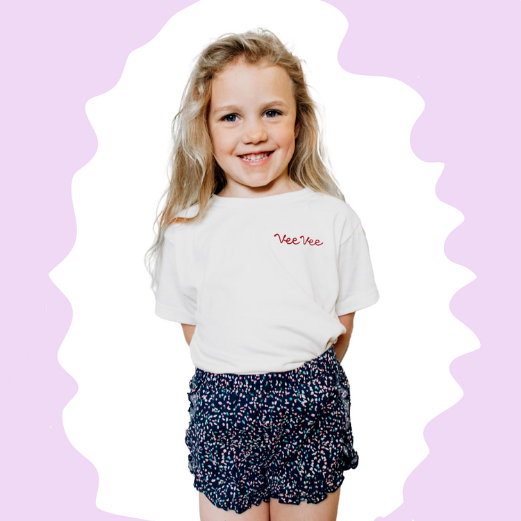 CHAIN STITCH T SHIRTS (WHITE) main image 1