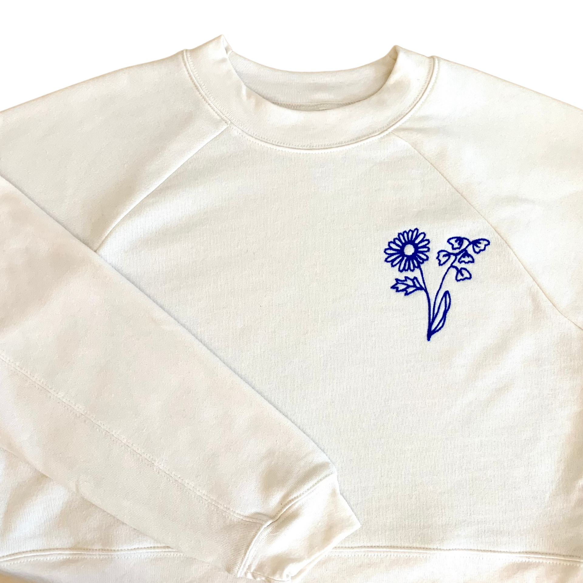 【GRAVER】23FW★ Flower Dot Embroidery Sweatshirt GRAVER】23FW☆ Flower Dot Embroidery Sweatshirt Pink flower